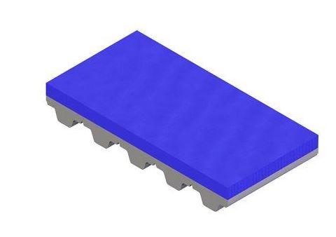 PVC blue coating for timing belts